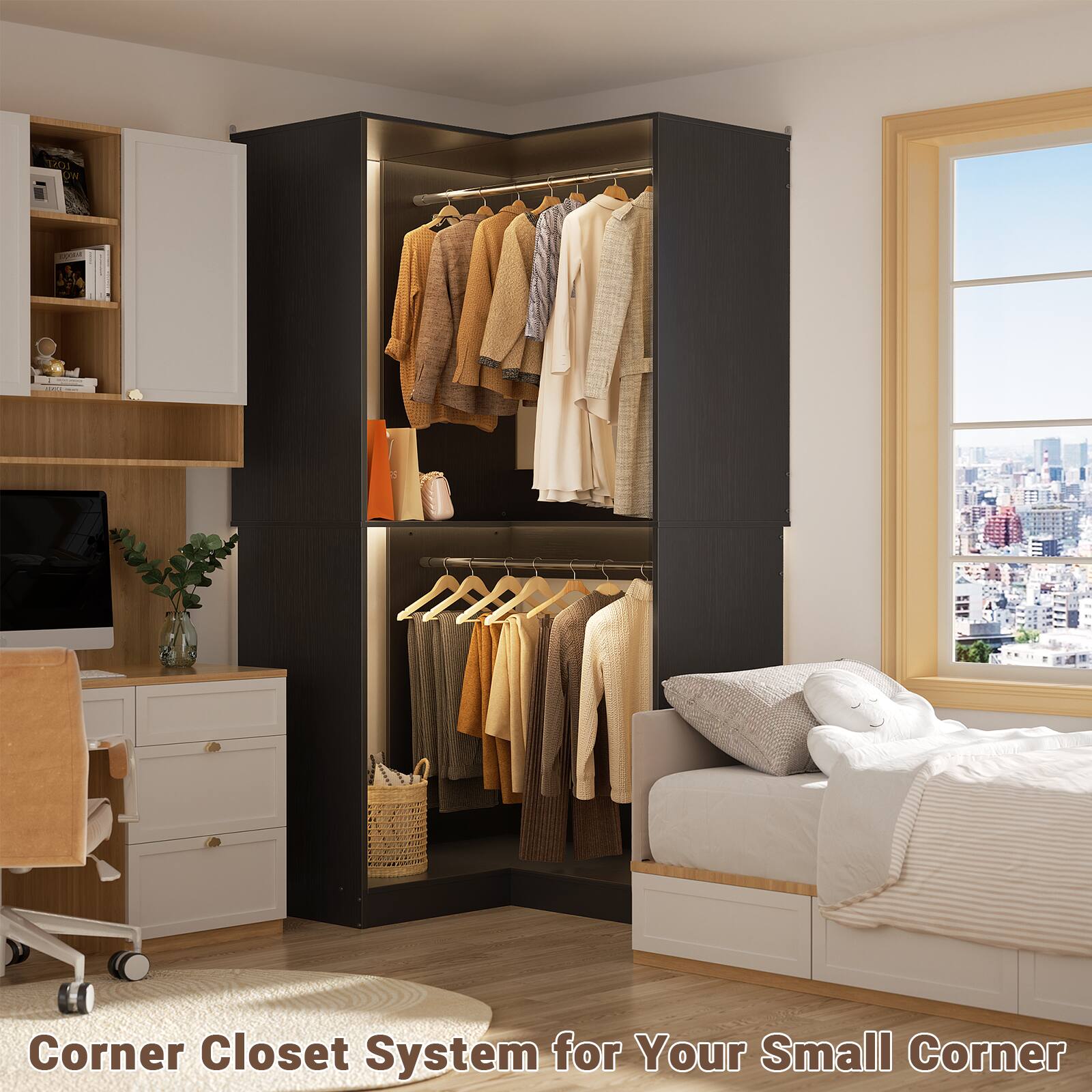 Corner Closet System for Your Small Corner