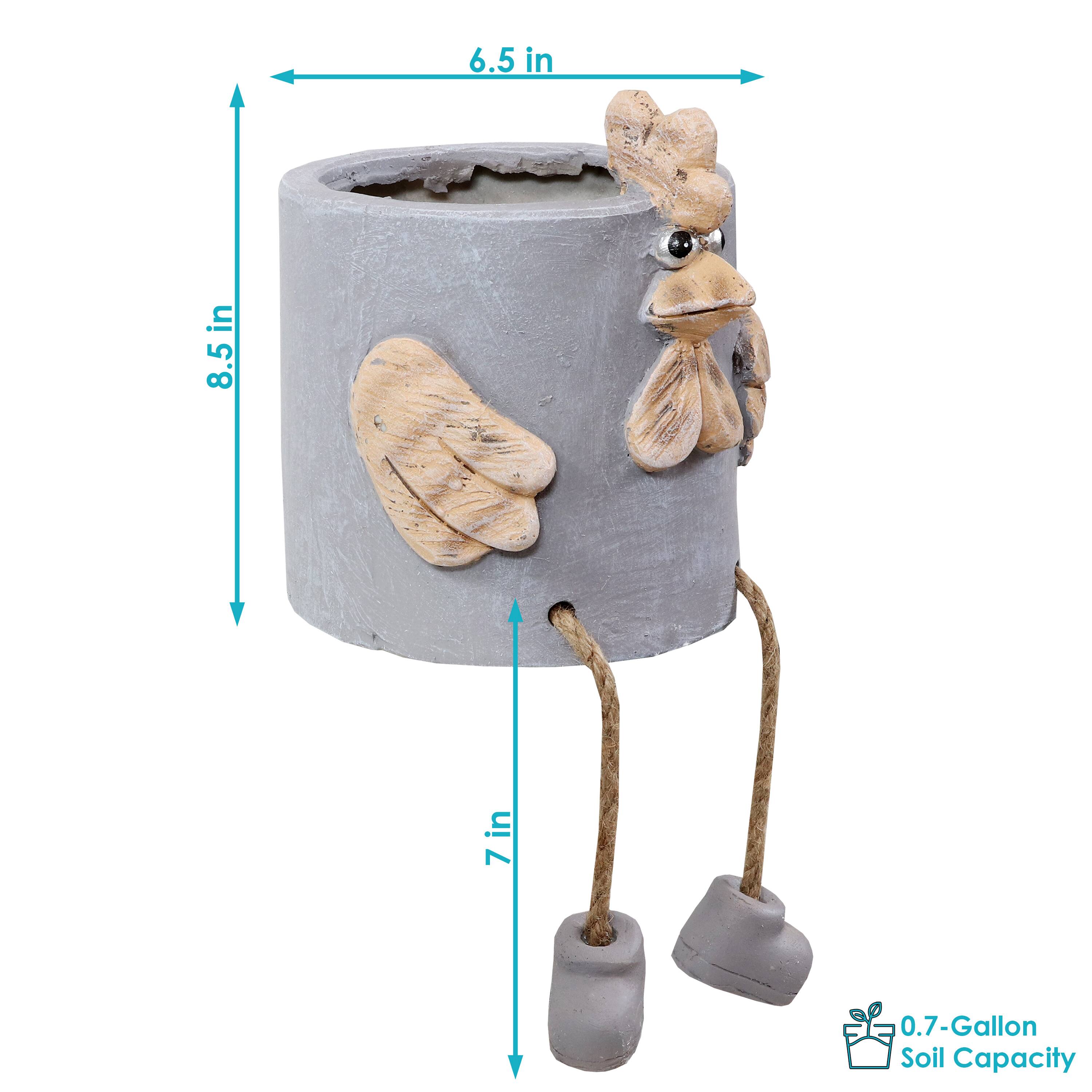 6.5 in  
8.5 in  
7 in  

0.7-Gallon Soil Capacity