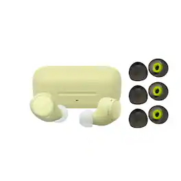 Sony - WFC510 Truly Wireless Earbuds with Silicone Earbud Replacement Tips for In-Ear Headphones (Black, 6-pack) - Yellow