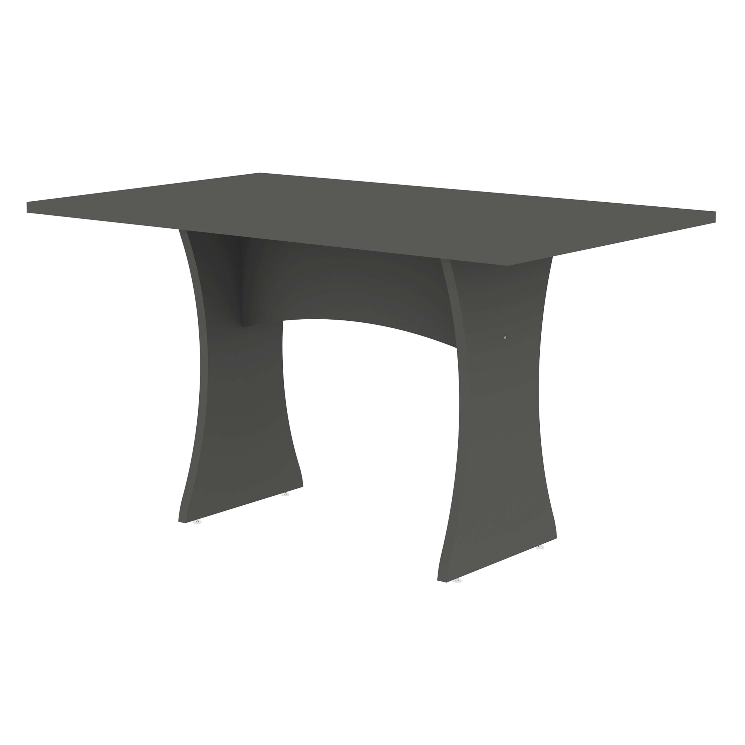 Alt View 3. Manhattan Comfort - Coney Mid-Century Modern 3-Piece Dining Table Set - Charcoal Gray.