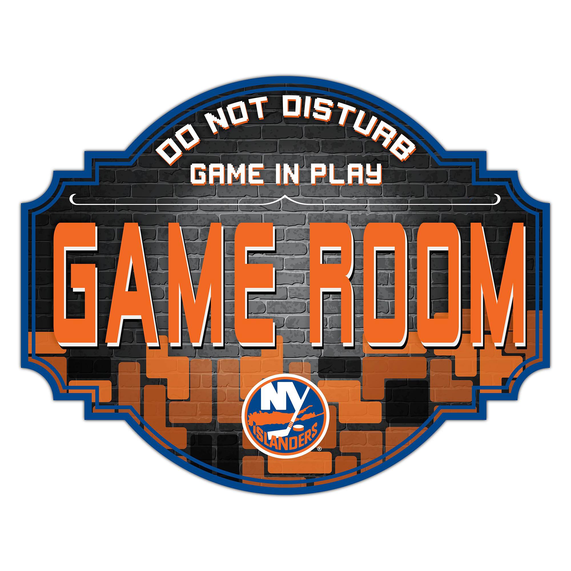 New York Islanders 12'' Game Room Tavern Sign