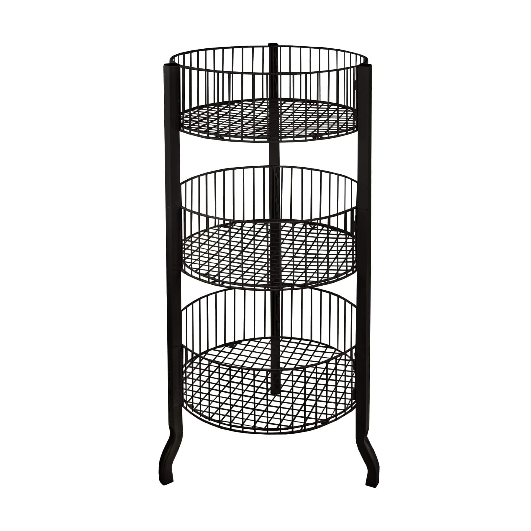 Reds Spade - Azar Displays 300703 3 Tiered Round Wire Dump Bins - Default