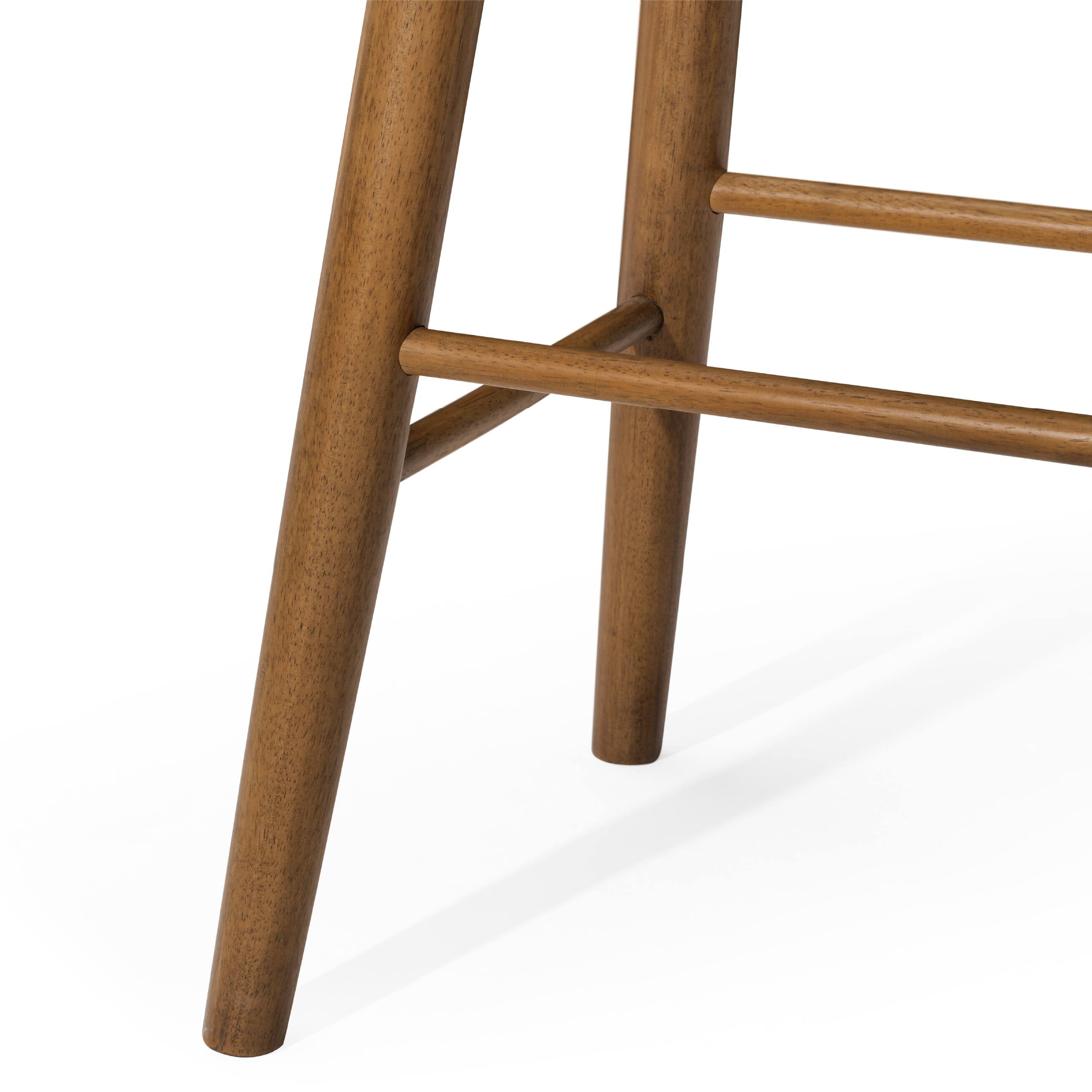 Alt View 7. Maven Lane - 30" Luna Bar Stool In Rustic Natural Wood Finish - Rustic Natural.