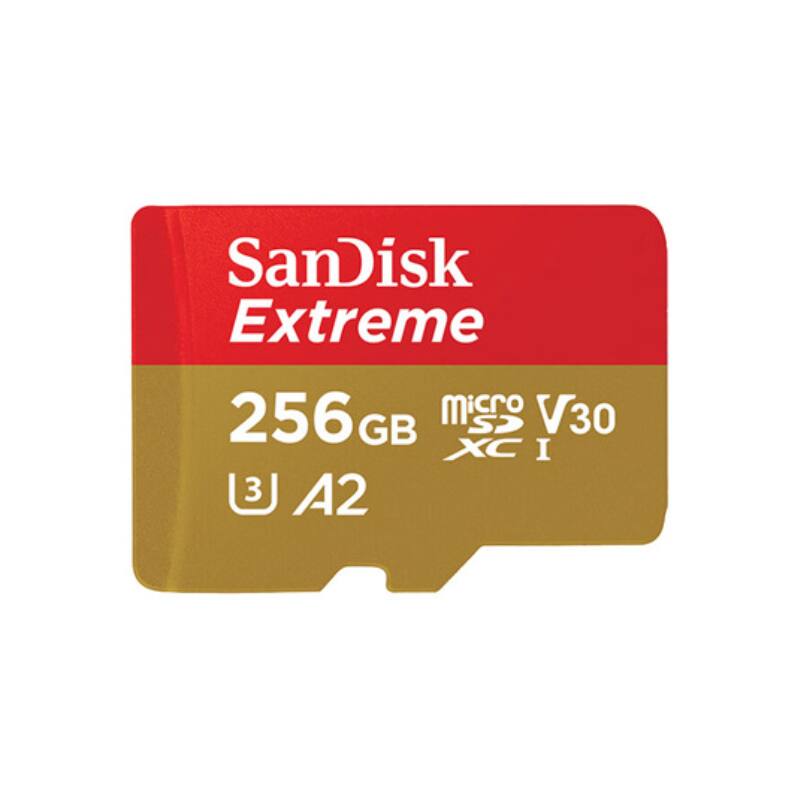 SanDisk - 256GB High-Performance microSDXC Card – Waterproof, Anti-Magnetic, Temperature-Resistant