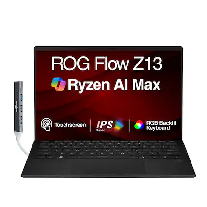 ROG Flow Z13 Ryzen AI Max Touchscreen IPS RGB Backlit Keyboard