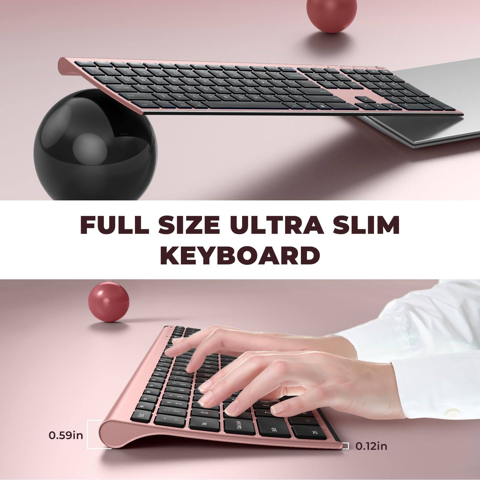 FULL SIZE ULTRA SLIM KEYBOARD

0.59in

0.12in