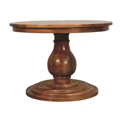 Front. Artisan Furniture - Artisan Furniture Solid Wood Belmont Round Dining Table - Brown.