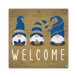 Fan Creations - Kansas City Royals 10'' x 10'' Welcome Gnomes Sign - Multicolor