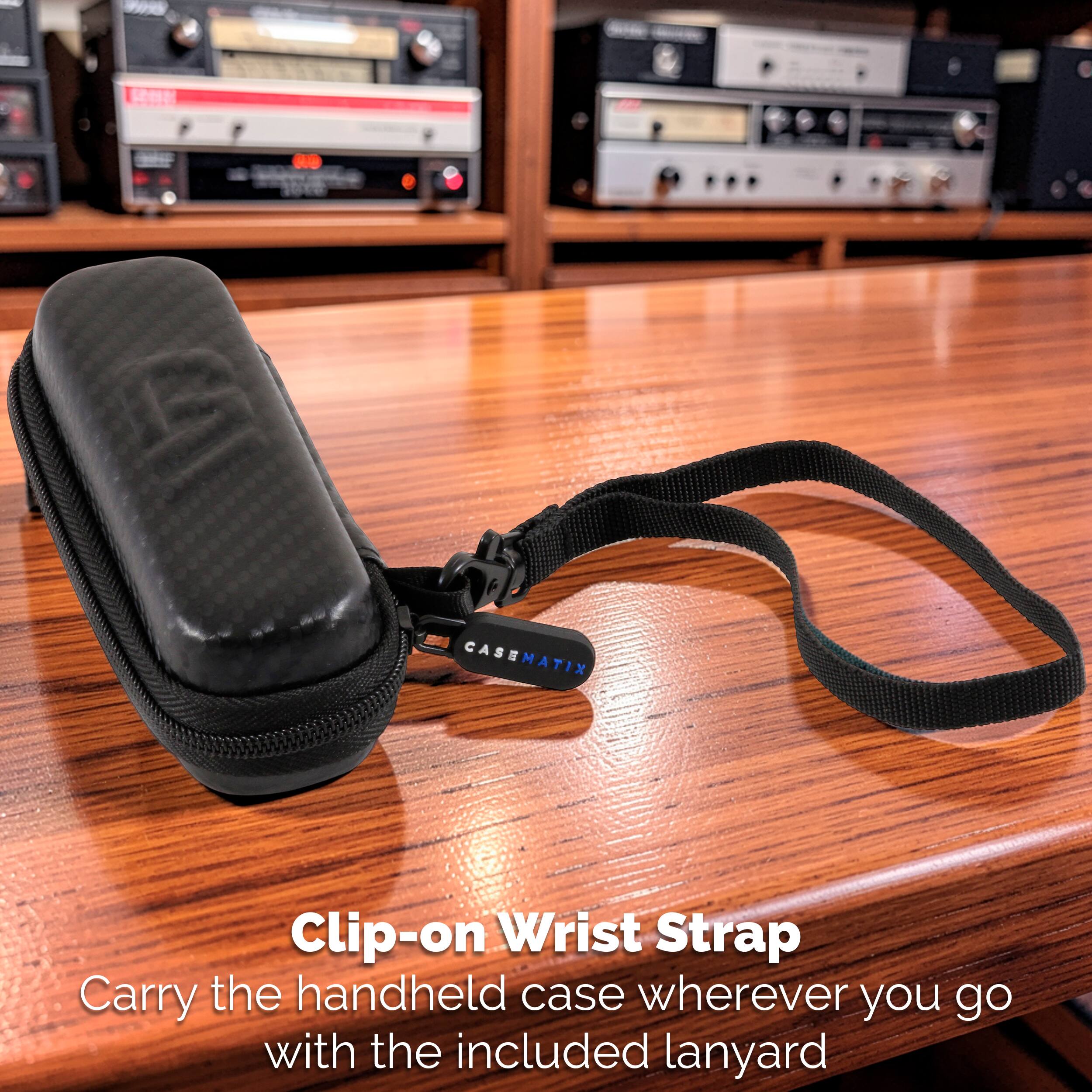 CASEMATIX

Clip-on Wrist Strap
Carry the handheld case wherever you go with the included lanyard