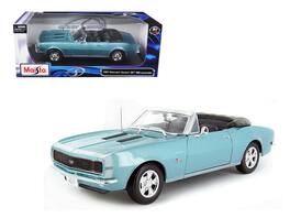1967 Chevrolet Camaro SS 396 Convertible 1/18 Diecast Model Car by Maisto - Turquoise
