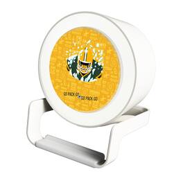Keyscaper - Green Bay Packers Night Light Charger with Bluetooth Speaker - White