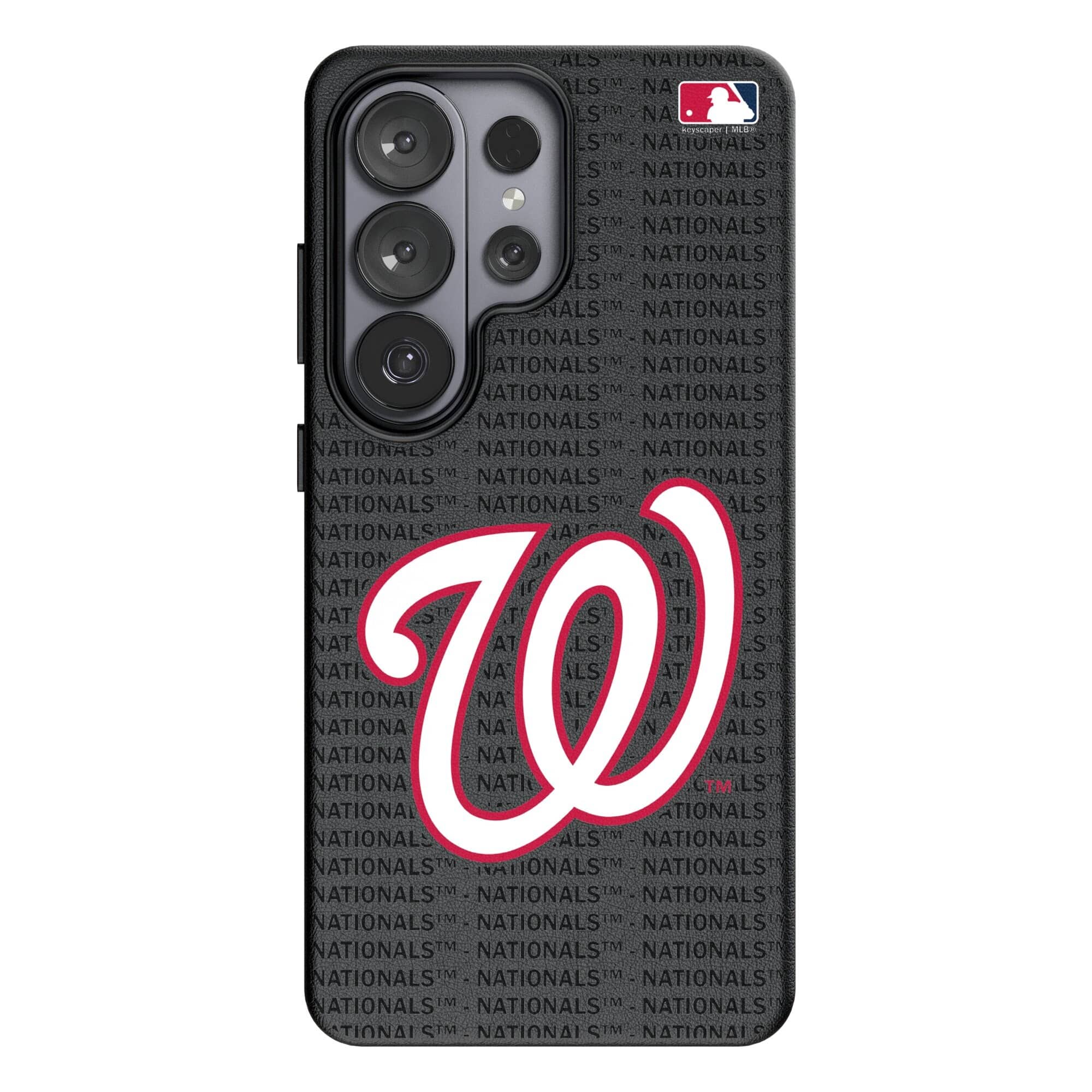 Keyscaper - MLB - Washington Nationals Text Backdrop Galaxy Magnetic Bump Case - S25 Plus - Black price history on PriceWatchPro