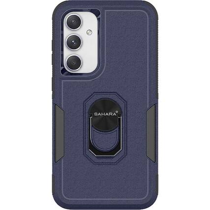 Front. SaharaCase - Raider Series Heavy-Duty Case for Samsung Galaxy S24 FE - Midnight Blue.