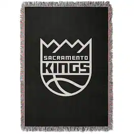 Chad & Jake - Sacramento Kings Woven Blanket - Black