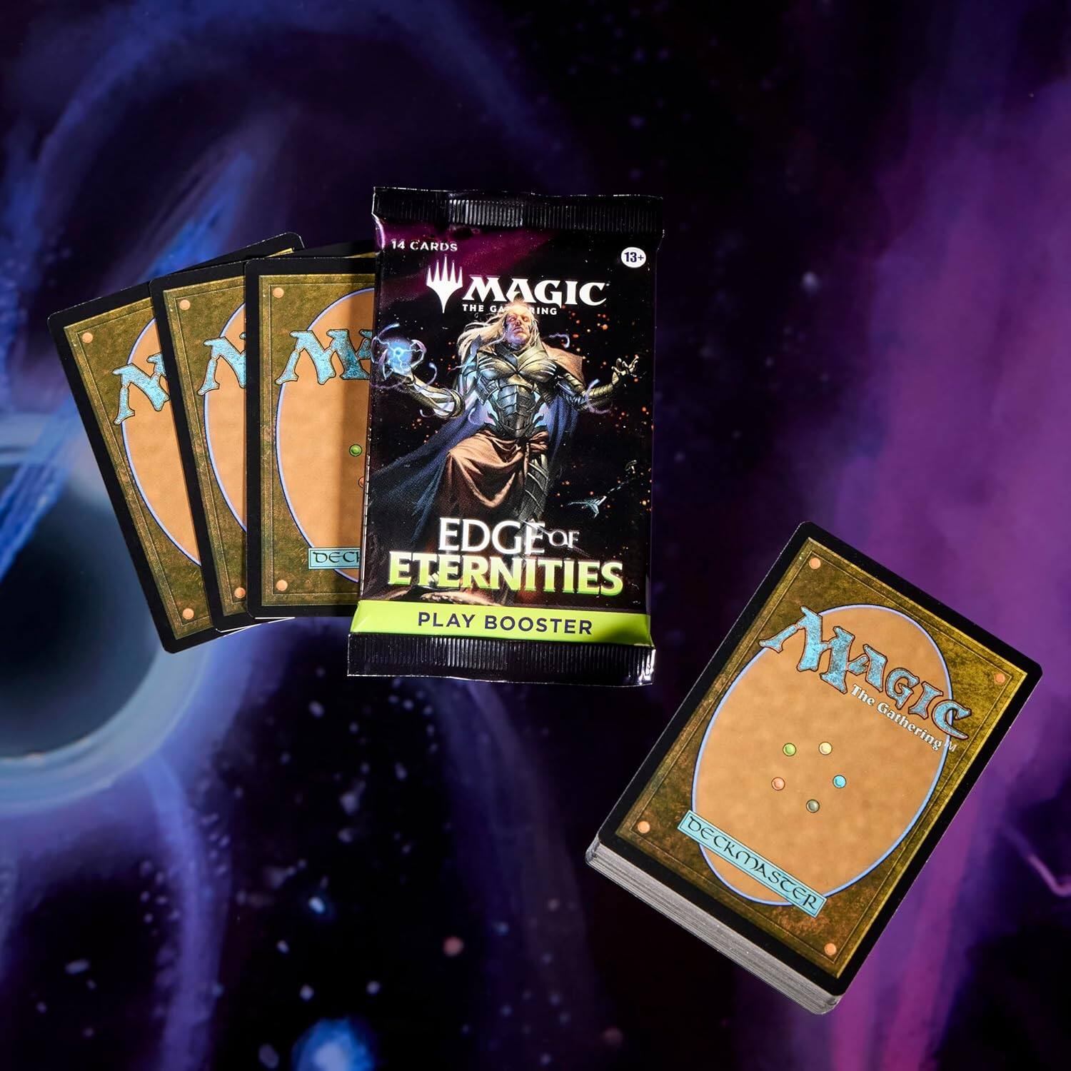 14 CARDS  
MAGIC THE GATHERING  
EDGE OF ETERNITIES  
PLAY BOOSTER  

13+  
MAGIC THE GATHERING  
DECKMASTER