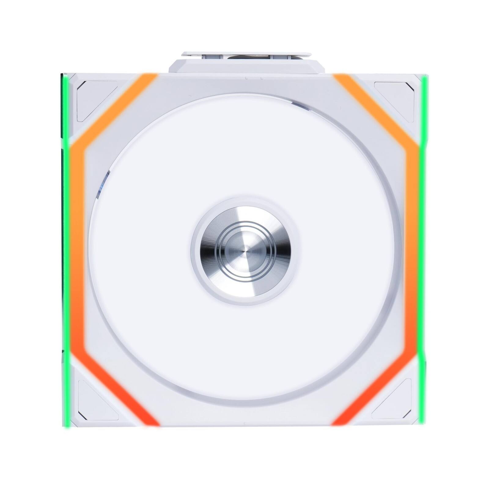 Angle. Lian Li - Lian Li UNI Fan SL Wireless 120mm ARGB Fan - Reverse Blade, 2.4 GHz Wireless, Daisy-Chain - White (12RSL1W1W) - White.