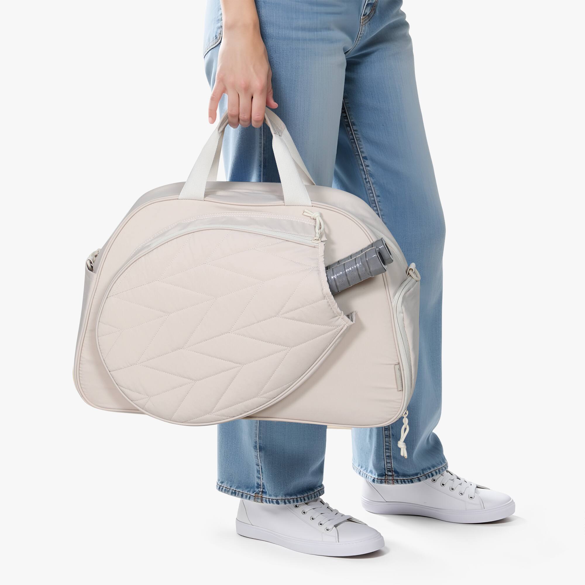 Alt View 1. Hynes Eagle - Racket Sports Duffel Bag - Greige.