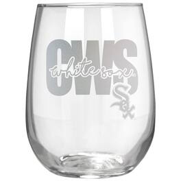 Great American Products - Chicago White Sox Etched 17oz. City Stemless Wine Glass - Multicolor