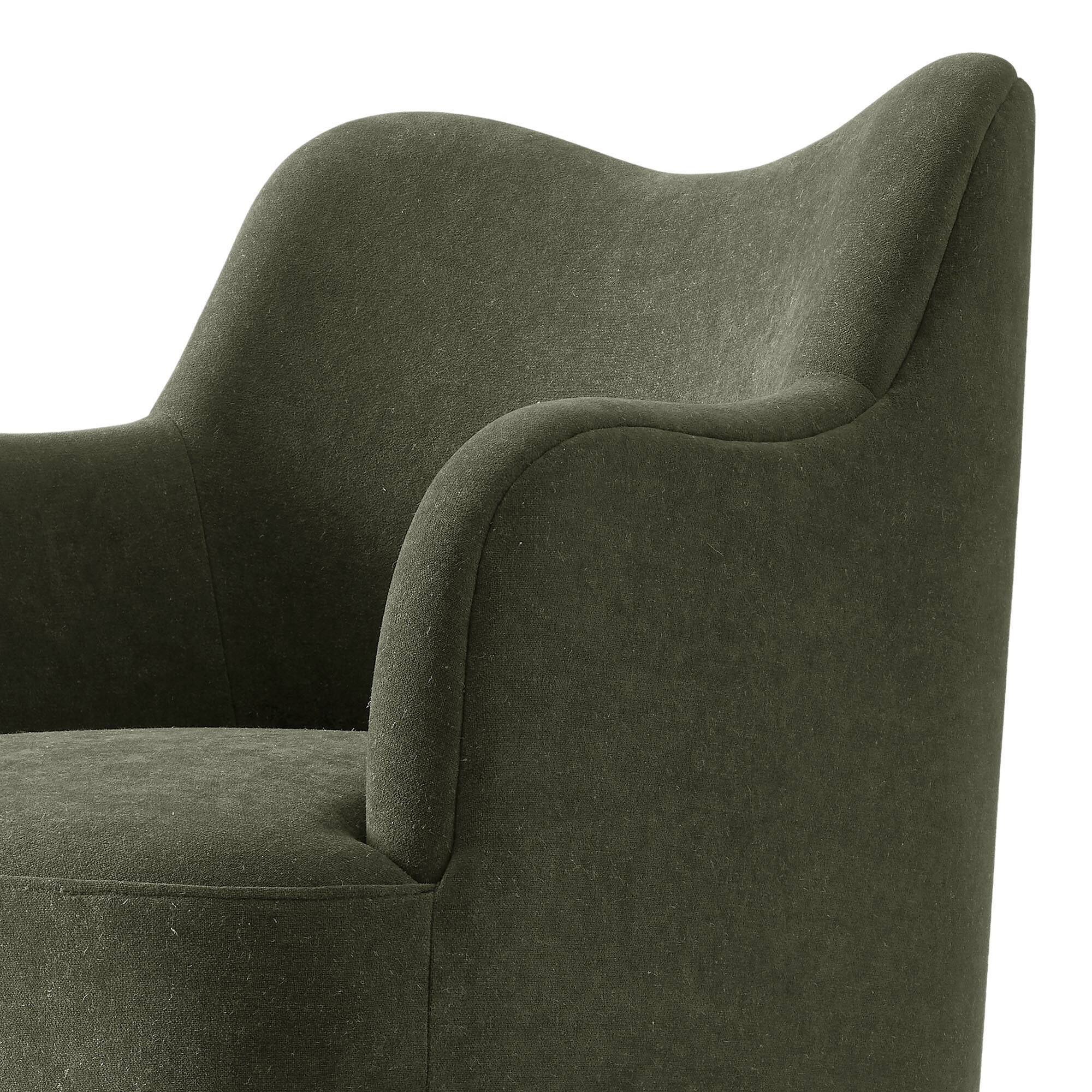 Alt View 5. Modway - Cordelle Linen Blend Swivel Dining Chair by Modway - Sage.