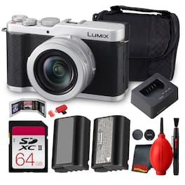 Panasonic - LUMIX L10 Digital Camera Pro Bundle DC-L10S + 64GB Card - Silver