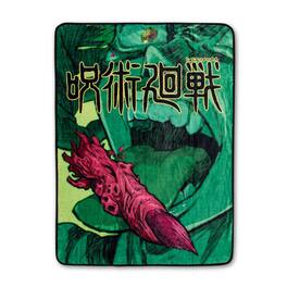 Just Funky - Jujutsu Kaisen Sukuna Finger Microplush Throw Blanket | 45 x 60 Inches - Red