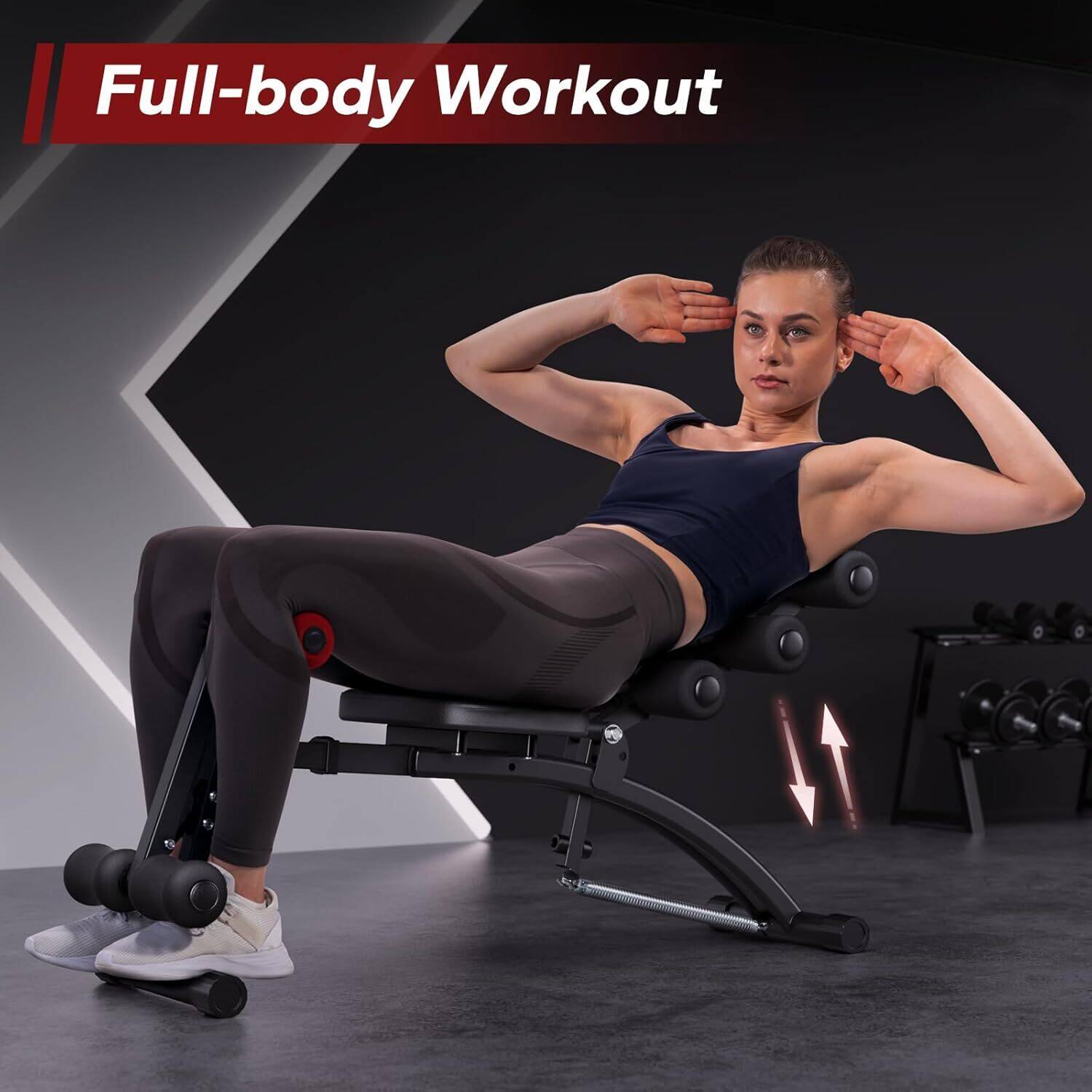 NEW MERACH Ab Trainer Abdominal Workout Bench Exerciser Home