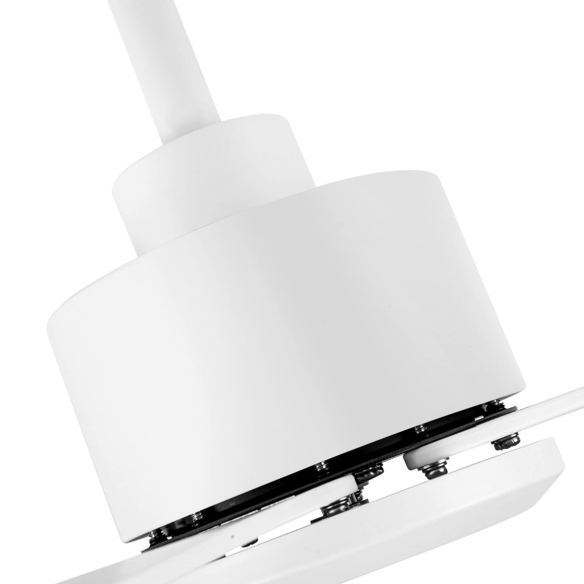 Alt View 7. Breezary - 52'' Modern Indoor Ceiling Fan without Light, 5 ABS Blades, 6-Speed Reversible DC Motor, Remote Control, 5-Inch Downrod - Matte White.