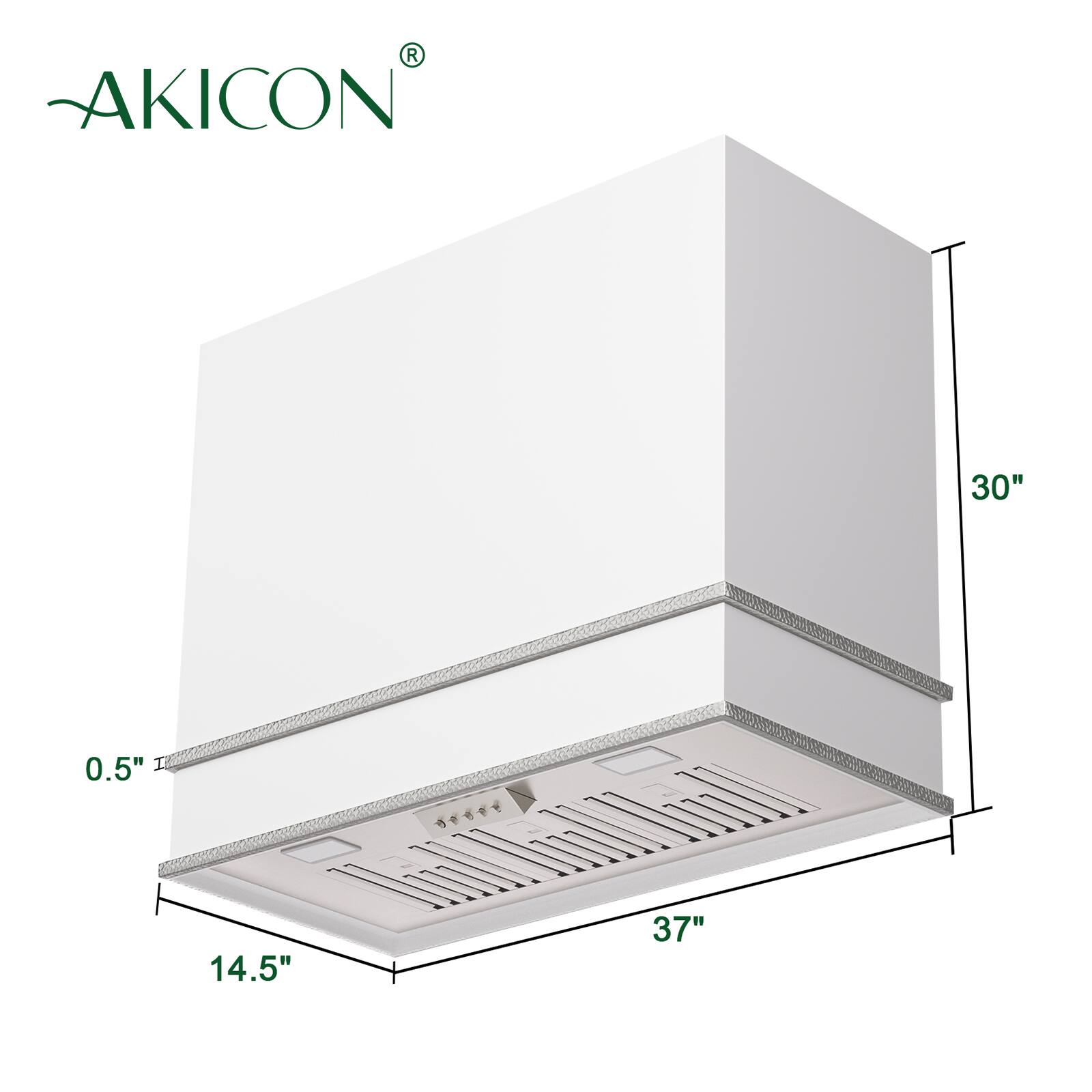 AKICON  
30" x 37" x 14.5" x 0.5"