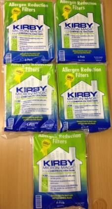 Hoover - Kirby Universal HEPA Cloth Bags – 5 Packs (30 Bags Total), Genuine Part #204811