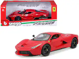 Ferrari LaFerrari F70 Red with Black Wheels 1/18 Diecast Model Car by Bburago
