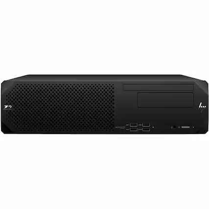 Front. HP - Z2 G9 Desktop - Intel Core i5 - 16GB Memory - 512GB SSD - Black.