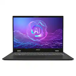 MSI - Prestige 16 AI Evo 16” UHD+ OLED Laptop - Intel Core Ultra 7 255H 2025 - Intel Arc Graphics - 16GB RAM - 1TB Storage - Stellar Gray
