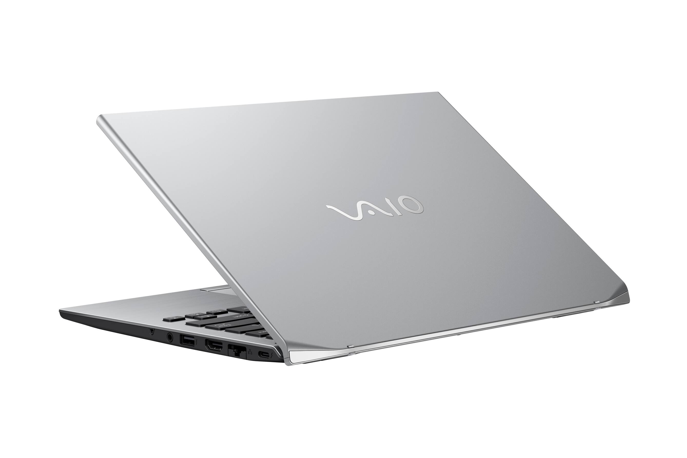 Alt View 4. VAIO - VAIO SX-R | Ultra 7 | 14" Touch | 32GB RAM | 1TB SSD | Win 11 Pro |  Carbon Fiber Chassis - Bright Silver.