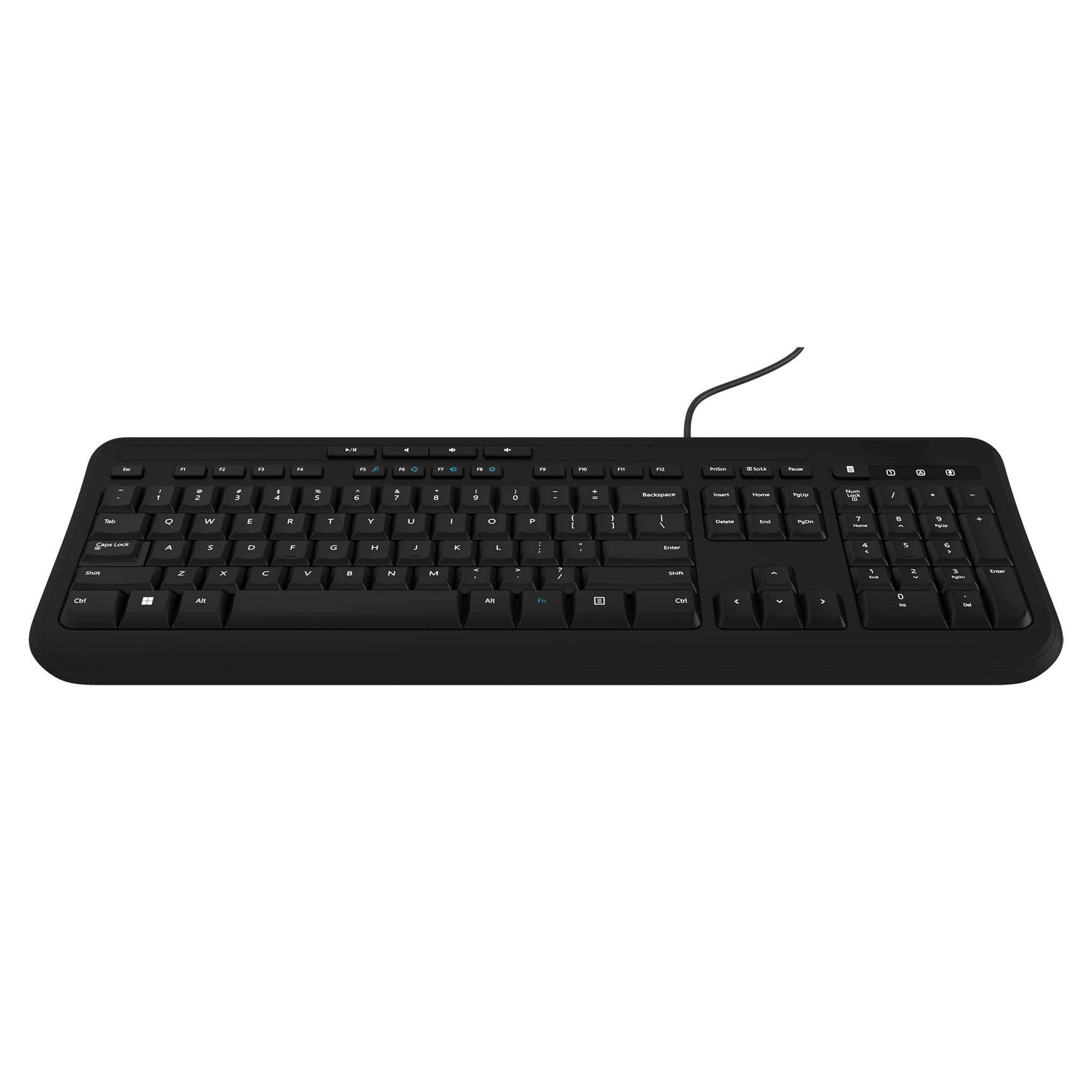 Alt View 2. PO3TICJUNKI3 - Wired 600 - Designed By Spill Resistant Quiet Touch Keys Plug And Play 4 Hotkeys Windows Start Key - Default.