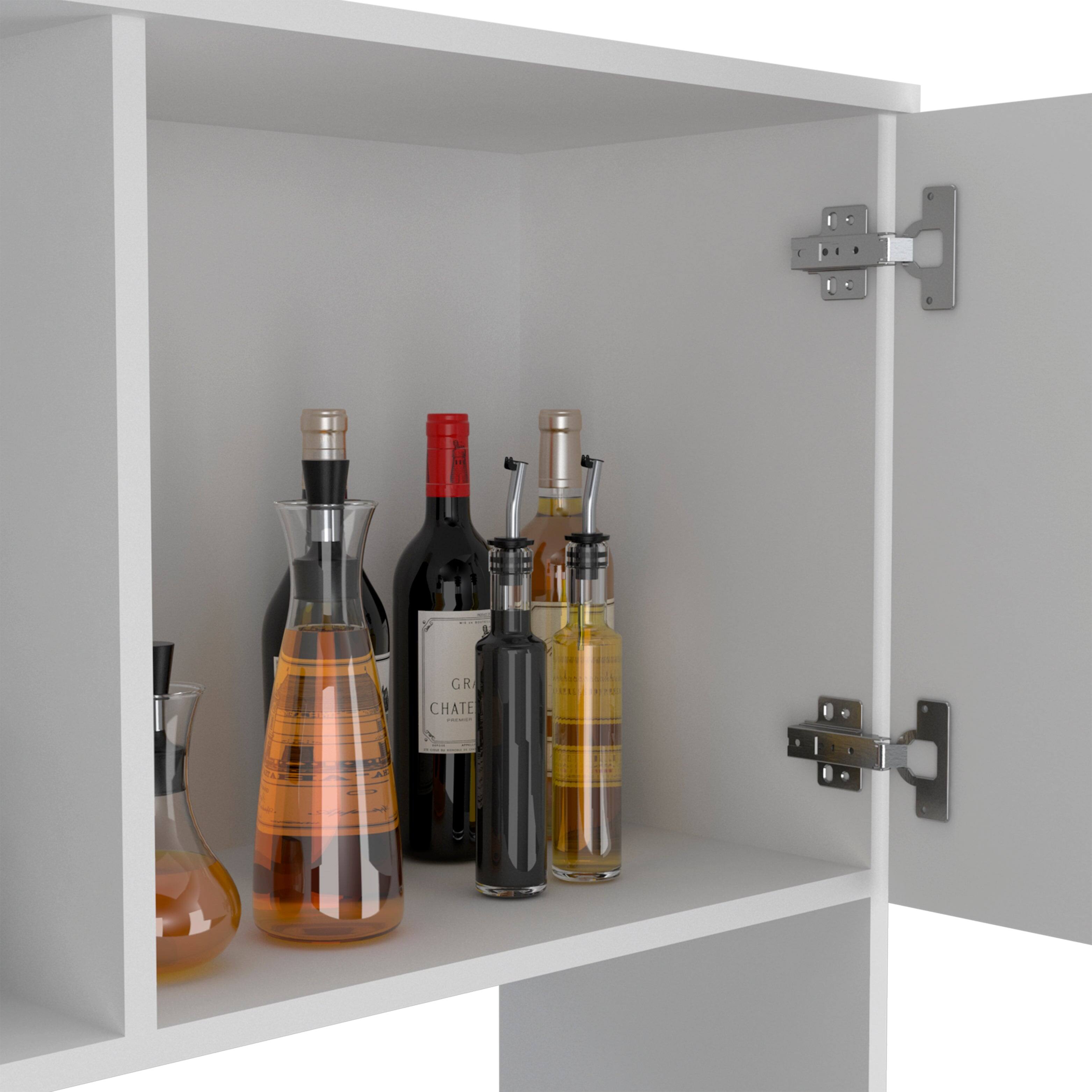 Back. Treevol Furniture - Pantry Cabinet Delaware - White.