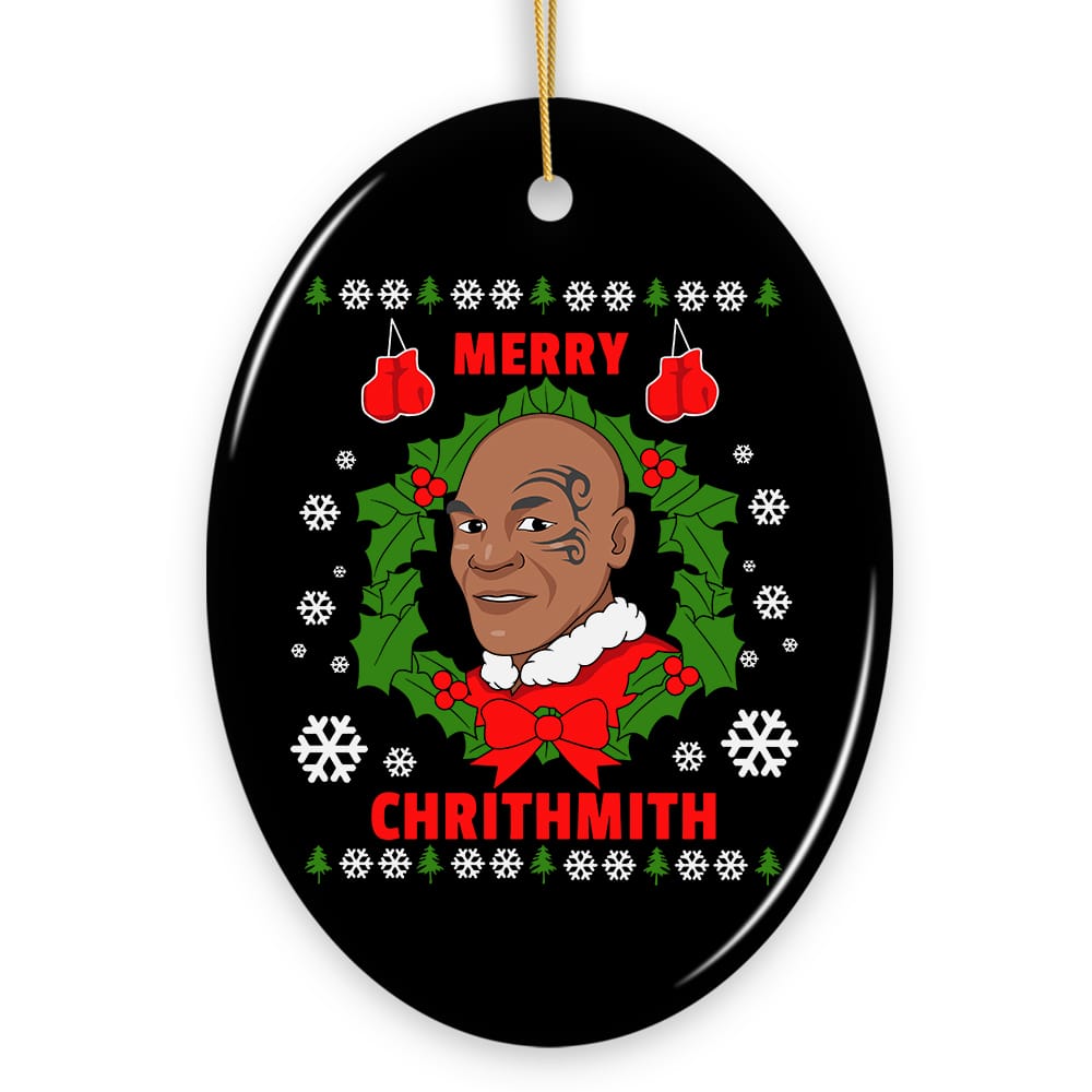 OrnamentallyYou - Merry Chrithmith Funny Boxing Meme Christmas Ornament Humorous Christmas Gift - Multi-colored