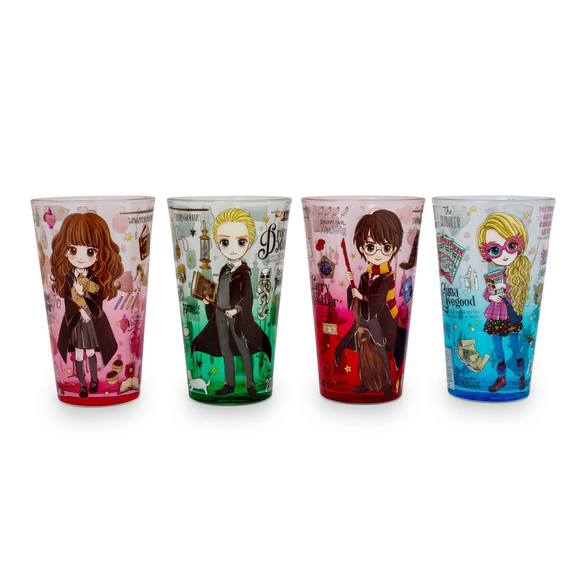 Silver Buffalo - Harry Potter Magical Characters 16-Ounce Pint Glasses | Set of 4 - Red price history on PriceWatchPro