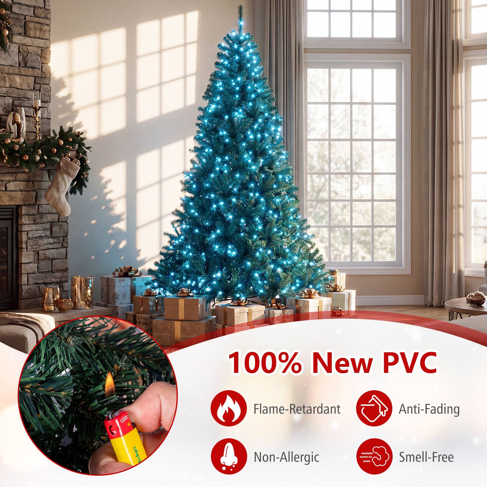 100% New PVC  
Flame-Retardant  
Non-Allergic  
Anti-Fading  
Smell-Free