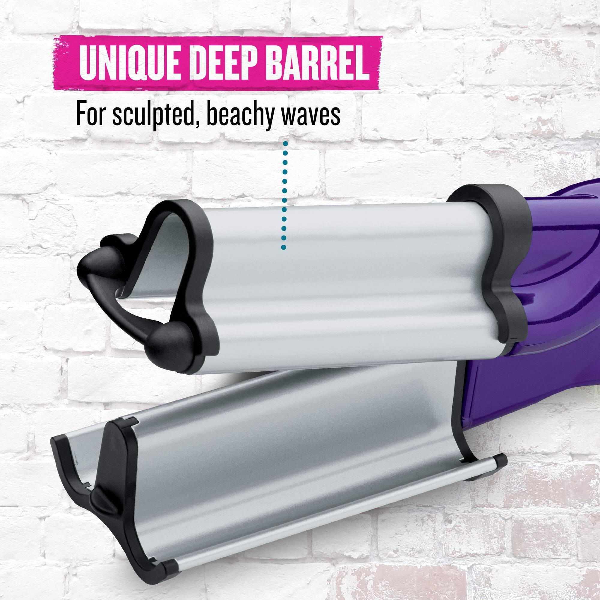 UNIQUE DEEP BARREL  
For sculpted, beachy waves