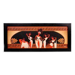 Disney - Hercules "Muses Pose" Hanging Sign Gel Coat Framed Wall Art - Brown
