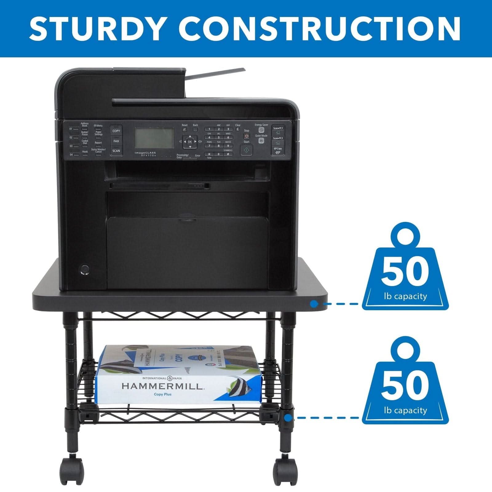 STURDY CONSTRUCTION

50 lb capacity

HAMMERMILL

Copy Plus
