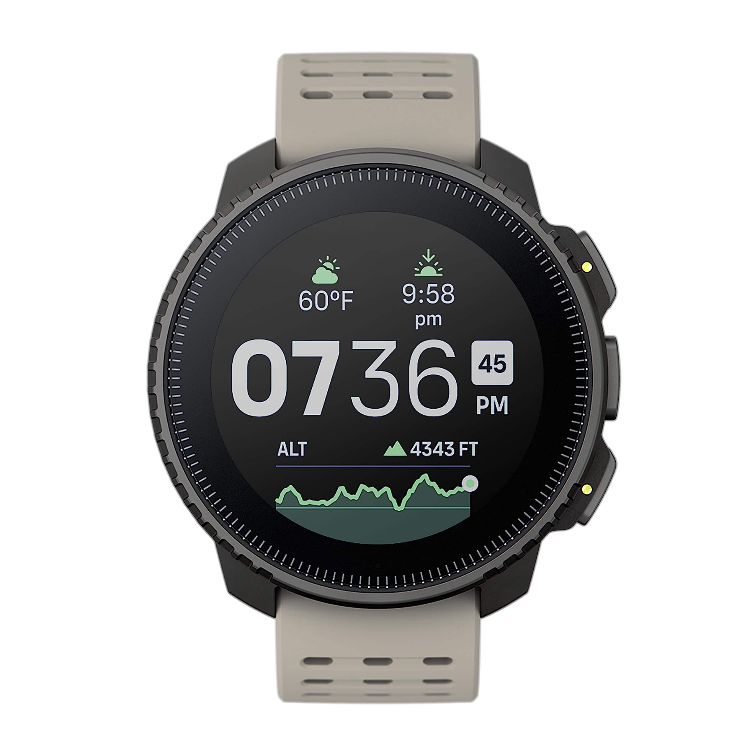 SUUNTO - Vertical: Adventure GPS Watch, Large Screen, Offline Maps, Black/Sand - Black - (2023)