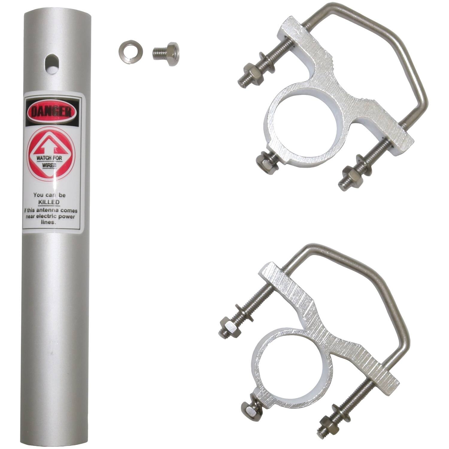 DANGER  
WATCH FOR WIRE!  
You can be KILLED if this antenna comes near electric power lines.