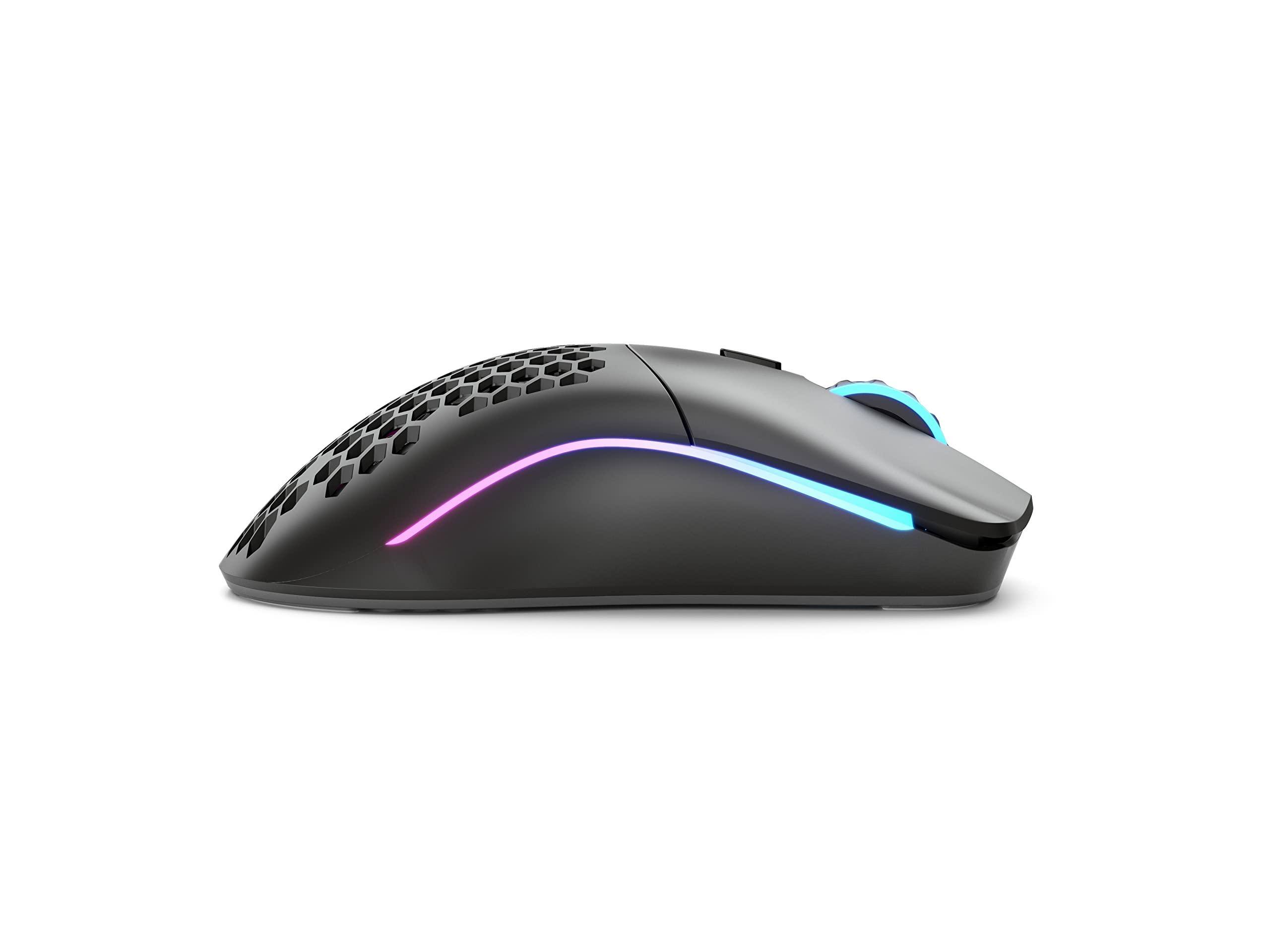 Alt View 1. HM 1810 - Gaming Model O Mouse - Superlight 69g Design Rgb Ambidextrous Lag Free 4ghz Up To Hours - Matte Black.