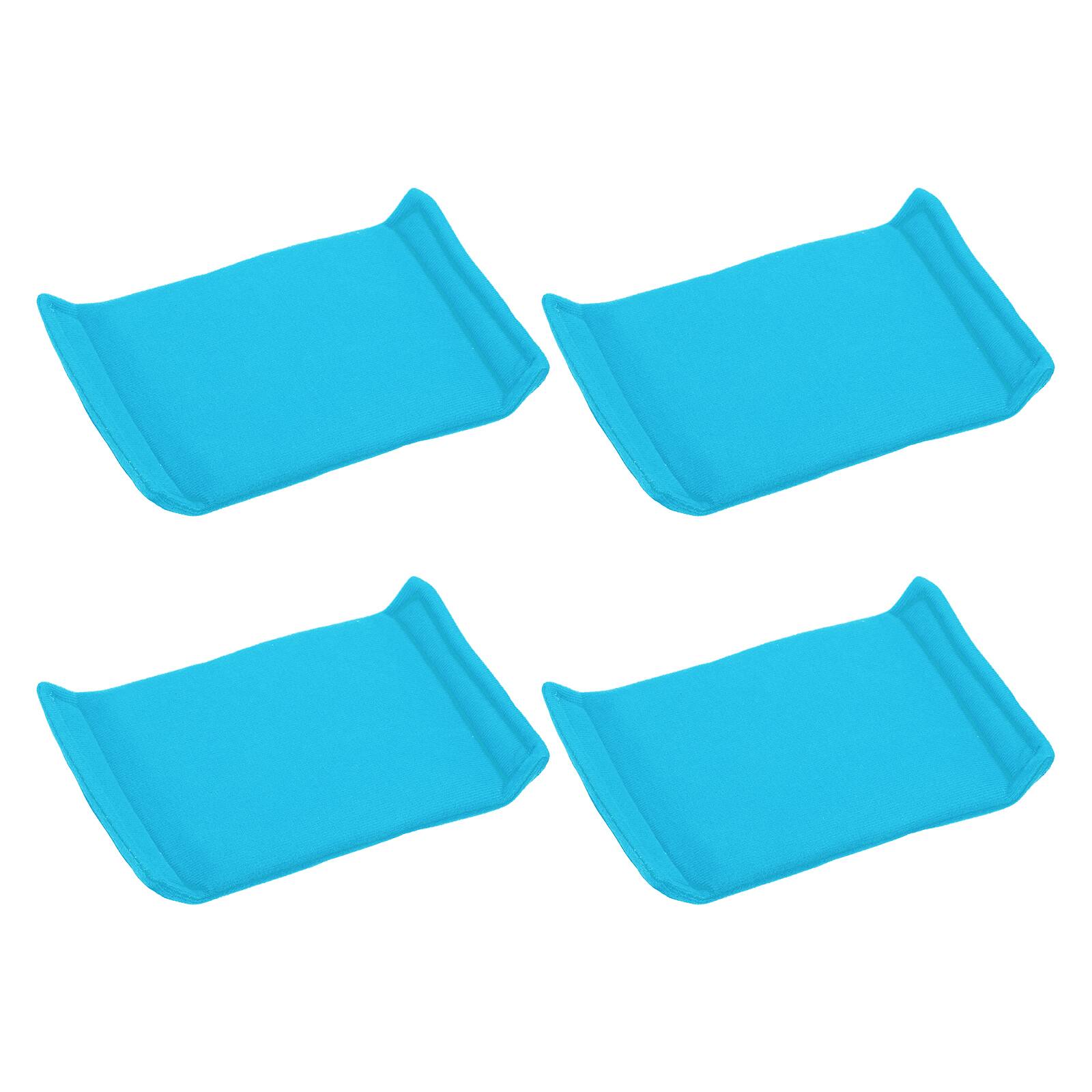 Front. Unique Bargains - 4pcs Camera Bag Divider, 4.33x7.48x0.71in, Shockproof Padding Insert for Lens Case, Travel Photography - Light Blue.