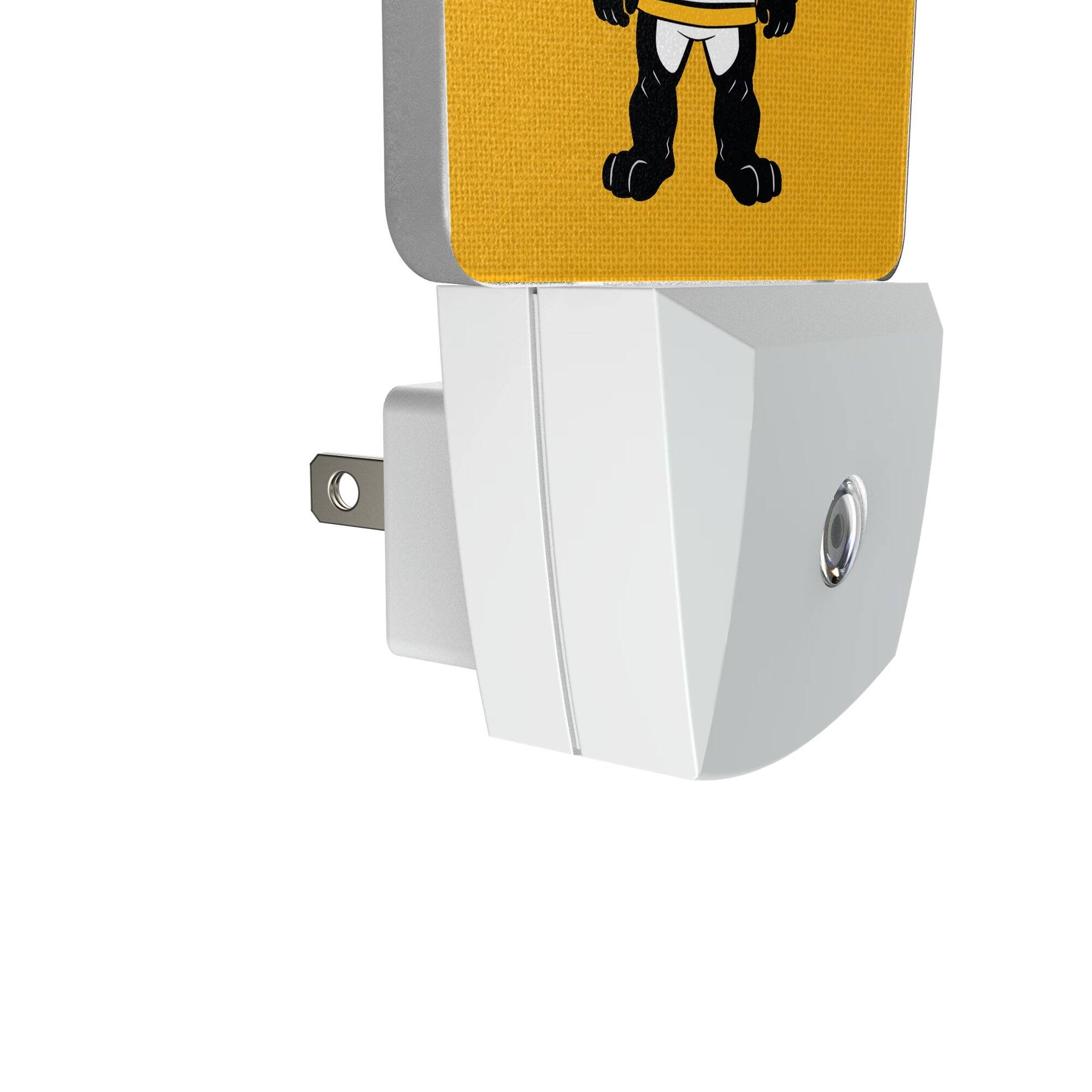 Alt View 2. Keyscaper - Pittsburgh Penguins 2-Pack Solid Design Mascot Nightlight Set - White.