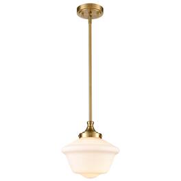 MOOSE - Schoolhouse Glass Pendant Light Fixture for Kitchen Island - Gold