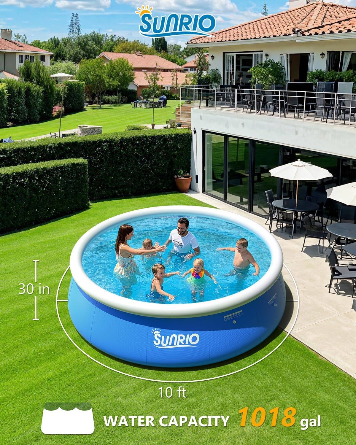 SUNRIO T 30 in 10 ft WATER CAPACITY 1018 gal