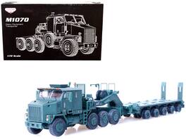 M1070 Heavy Equipment Transporter "Armor Premium" Series 1/72 Diecast Model by Panzerkampf - Army Green