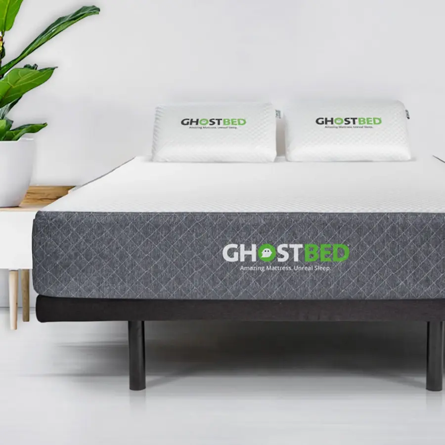 Alt View 17. Ghostbed - Classic 11" Profile MF Mattress-Queen - White.